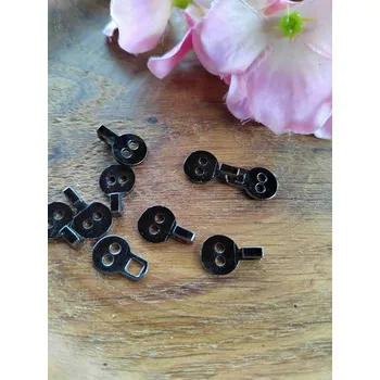 Kovové zapínání - pratelné barva nikl černý