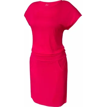 Dámské šaty Dámské šaty, krátký rukáv NEVESA 802 syt.růžová S