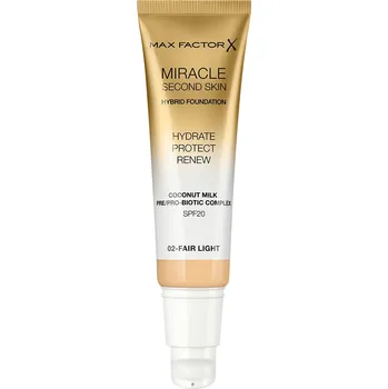 Make-up Max Factor Miracle Second Skin Hybrid Foundation pečující make-up SPF20 30 ml