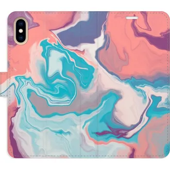 Pouzdro na mobilní telefon Flipové pouzdro iSaprio - Abstract Paint 06 - iPhone X/XS