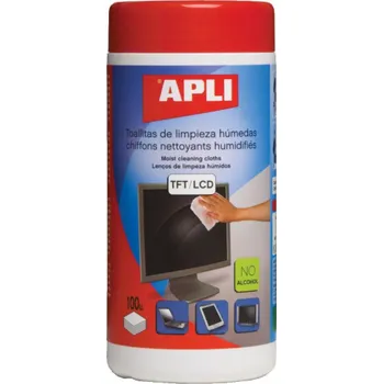 Apli Vlhčené utěrky na čištění LCD/TFT obrazovek 100 ks (AP11823)