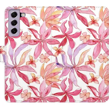 Pouzdro na mobilní telefon Flipové pouzdro iSaprio - Flower Pattern 10 - Samsung Galaxy S21 FE 5G