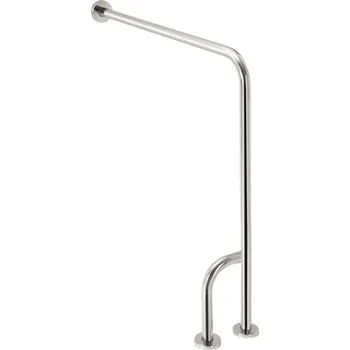 Madlo do koupelny BEMETA HELP: Opěrné madlo levé, lesk s krytkou 301112131