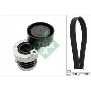 Sada žebrovaných klínových řemenů Schaeffler INA 529 0339 10