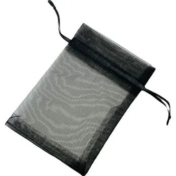 Dárková krabička Pro Háčkování Dárkový pytlík 9x11 cm organza černá