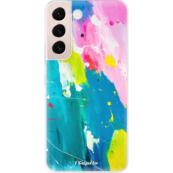 Odolné silikonové pouzdro iSaprio - Abstract Paint 04 - Samsung Galaxy S22 5G