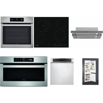 Set domácích spotřebičů WHIRLPOOL ABSOLUTE AKZ9 6230 IX + WHIRLPOOL AKT 8900 BA + WHIRLPOOL AKR 749/1 IX + WHIRLPOOL ABSOLUTE AMW 730 IX + WHIRLPOOL WBC 3C34 PF X + WHIRLPOOL ART 65031