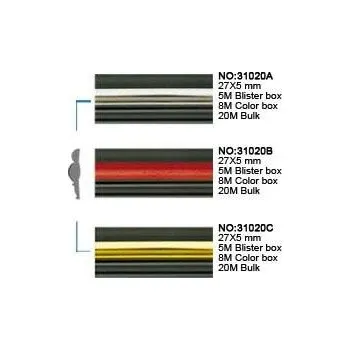 Lišta karosérie Samolepící lišta černá, 5m, 18x3,5mm, 31020B/5