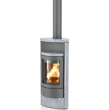 Krbová kamna Hase Luno, silvergrey, mastek