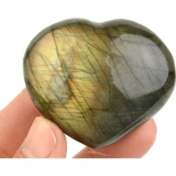 Přírodní kámen Srdce z labradoritu Madagaskar 71g