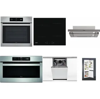 Set domácích spotřebičů WHIRLPOOL ABSOLUTE AKZ9 6230 IX + WHIRLPOOL WS Q2760 BF + WHIRLPOOL AKR 5390/1 IX + WHIRLPOOL ABSOLUTE AMW 730 IX + WHIRLPOOL WSIO 3O34 PFE X + WHIRLPOOL ART 65031
