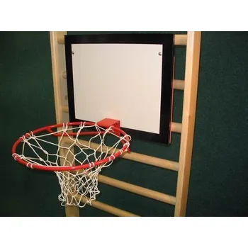 Basketbal Basketbalová deska 60x50 cm s košem a síťkou, interiér