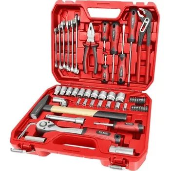Sada nářadí Sada nářadí EXTOL Premium 1/4'' a 1/2'' 55 dílů