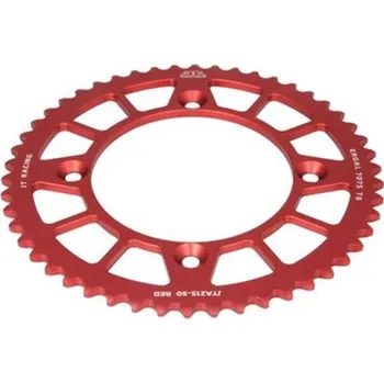 Řetězová sada pro motocykl Zadní rozeta Racelite dural JTA215RED 55 zubů Červená