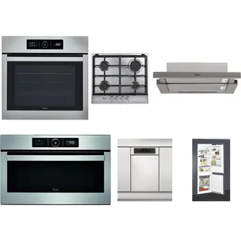 Set domácích spotřebičů WHIRLPOOL ABSOLUTE AKZ9 6230 IX + WHIRLPOOL AKR 351/IX + WHIRLPOOL AKR 5390/1 IX + WHIRLPOOL ABSOLUTE AMW 730 IX + WHIRLPOOL WSBO 3O34 PF X + WHIRLPOOL ART 65031