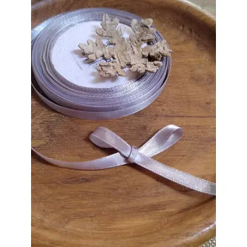 Stuha Atlasová stuha šíře 6 mm barva šedá