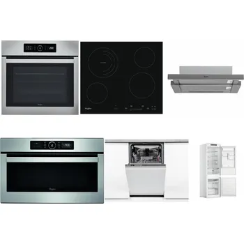 Set domácích spotřebičů WHIRLPOOL ABSOLUTE AKZ9 6230 IX + WHIRLPOOL AKT 8900 BA + WHIRLPOOL AKR 749/1 IX + WHIRLPOOL ABSOLUTE AMW 730 IX + WHIRLPOOL WSIO 3O34 PFE X + WHIRLPOOL WHC18 T311