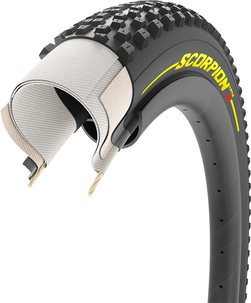 Pirelli Scorpion XC H Bike Tire - 29x2.4, Tubeless, Folding, Black ProWall For Hardpack XC