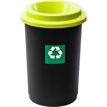 Odpadkový koš Plafor Odpadkový koš plastový ECO BIN 50 L - zelené víko