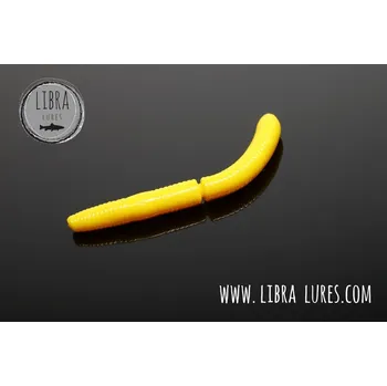 Umělá nástraha Libra Lures FATTY D'WORM 65 Yellow 007 (Krill)