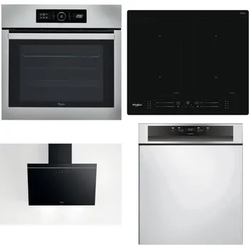 Set domácích spotřebičů WHIRLPOOL ABSOLUTE AKZ9 6230 IX + WHIRLPOOL WL S7260 NE + WHIRLPOOL AKR 62F LT K + WHIRLPOOL WBC 3C34 PF X