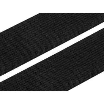 Textilní guma Guma, pruženka hladká, šíře 30 mm, černá