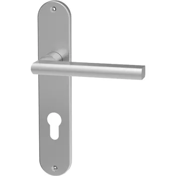 Dveřní kování Dveřní kování METAL TUBE MTS 11 se štítem a koulí (Dveřní klika METAL TUBE MTS 11 se štítem a koulí s roztečí 72 nebo 90 mm, vhodná pro interiér i exteriér, pro cylindrický (fab) zámek.)