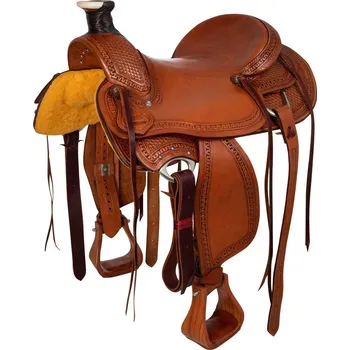 McBryan Sedlo westernové Wade Basket McBryan, chestnut Velikost posedlí: 16"