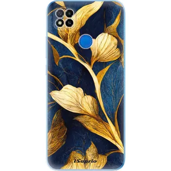 Pouzdro na mobilní telefon Odolné silikonové pouzdro iSaprio - Gold Leaves - Xiaomi Redmi 9C