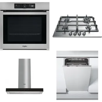 Set domácích spotřebičů WHIRLPOOL AKZ9 9480 IX + WHIRLPOOL TKRL 661 IX EU + WHIRLPOOL WHBS 62F LT K + WHIRLPOOL WSIC 3M27 C