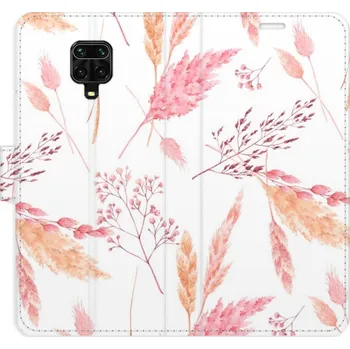 Pouzdro na mobilní telefon Flipové pouzdro iSaprio - Ornamental Flowers - Xiaomi Redmi Note 9 Pro / Note 9S