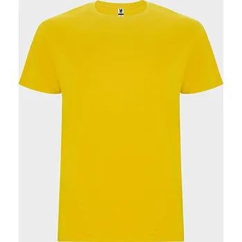 ROLY Tričko Stafford 190g, krátký rukáv, pánské/dětské E6681-03-7 Žlutá 7 roků