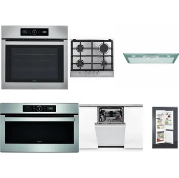 Set domácích spotřebičů WHIRLPOOL ABSOLUTE AKZ9 6230 IX + WHIRLPOOL AKR 351/IX + WHIRLPOOL AKR 650/1 IX + WHIRLPOOL ABSOLUTE AMW 730 IX + WHIRLPOOL WSIO 3O34 PFE X + WHIRLPOOL ART 65031