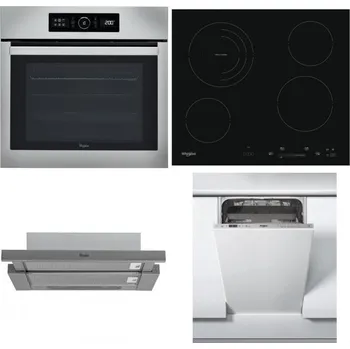 Set domácích spotřebičů WHIRLPOOL ABSOLUTE AKZ9 6230 IX + WHIRLPOOL AKT 8900 BA + WHIRLPOOL AKR 749/1 IX + WHIRLPOOL WSIC 3M27 C