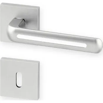 Dveřní kování AC-T Dveřní kování LINIA R HR efekt nerez KK Barevné provedení: černá, Provedení: pro vložku - PZ