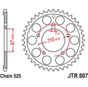 Řetězová sada pro motocykl Zadní rozeta Suzuki GSF 650 Bandit 2007 - 2009 48 zubů