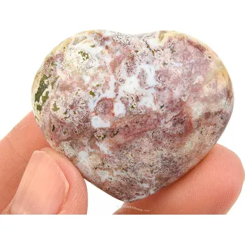 Přírodní kámen Jaspis oceánový srdce z Madagaskaru 22g