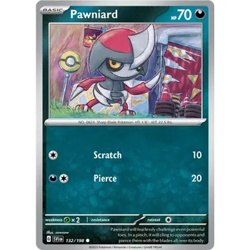 Karetní hra Pawniard 132/198 - Scarlet & Violet Typ karty: Non-Holo