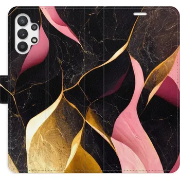 Pouzdro na mobilní telefon Flipové pouzdro iSaprio - Gold Pink Marble 02 - Samsung Galaxy A32 5G