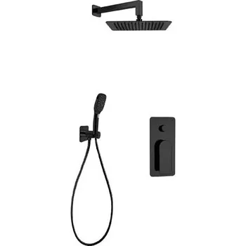 Sprchový set Sanjet Infinity Black sprchová souprava podomítková černá SETINB2