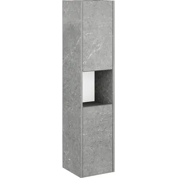 Koupelnový nábytek Dřevojas Vysoká skříň BONO SVD2O 35 - D20 Galaxy / Úchytka T34 / D20 Galaxy / Pravé