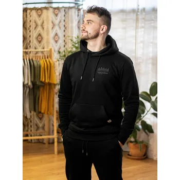 Pánská mikina Pánská mikina 10 stromů - černá Černá M