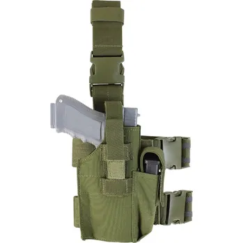CONDOR OUTDOOR Pouzdro pistolové stehenní MOLLE ZELENÉ
