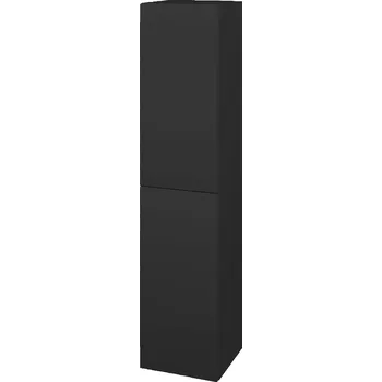 Koupelnový nábytek Dřevojas Vysoká skříň DOS SVD2 35 - N03 Graphite / Bez úchytky T31 / N03 Graphite / Levé