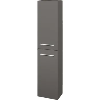 Koupelnový nábytek Dřevojas Vysoká skříň DOS SV1D2 35 - N06 Lava / Úchytka T03 / N06 Lava / Levé