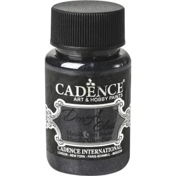 Speciální výtvarná barva Metalická barva na sklo Dora Glass antracitová antracit 50 ml -