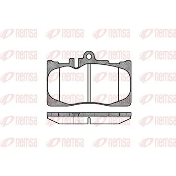 Brzdová destička Sada brzdových destiček, kotoučová brzda REMSA 0890.00