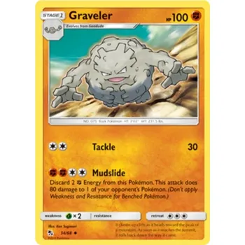 Sběratelská karetní hra Graveler 034/068 - Hidden Fates Typ karty: Non-Holo