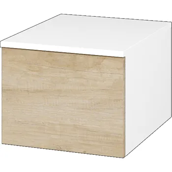 Koupelnový nábytek Dřevojas Nízká skříňka DOS SNZ1 40 - N01 Bílá lesk / Bez úchytky T31 / D15 Nebraska