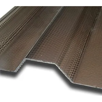 Průsvitná krytina Polykarbonátová trapézová deska Decopol Plus, bronz 76/18 mm 1,045m